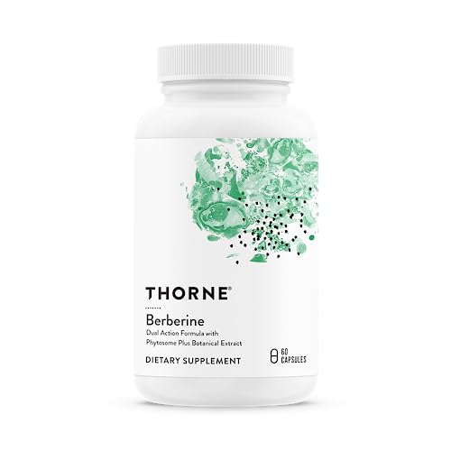 THORNE Berberine - Dual Action Formula with Phytosome Plus Botanical Extract - Support Heart Health, Immune System, Healthy GI, Cholesterol - Gluten-Free, Dairy-Free - 60 Capsules - 30 Servings
