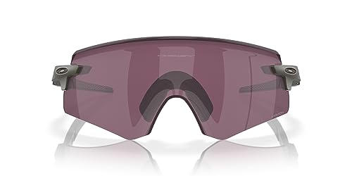 Oakley Men's OO9471 Encoder Rectangular Sunglasses, Matte Olive/Prizm Road Black, 36 mm