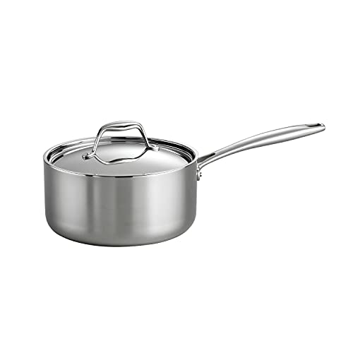 Tramontina Covered Sauce Pan Stainless Steel Tri-Ply Clad 3 Qt, 80116/023DS