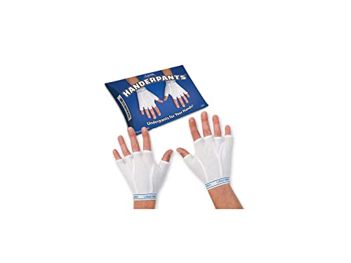 Archie McPhee Handerpants Briefs Underpants for Your Hands, 1 pack, White