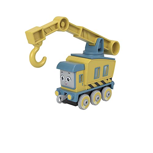 Thomas & Friends Fisher-Price Carly The Crane Vehicle die-cast Push-Along Toy Rail Vehicle for Preschool Kids Ages 3+