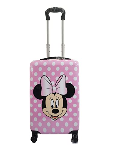 Fast Forward Minnie Mouse 20 Inches Kids Luggage Hardside Tween Spinner Carry-On Rolling Suitcase for Kids