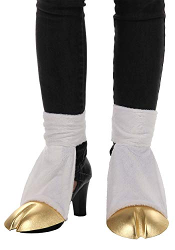 elope - Gold Unicorn Back Hooves Costume Accessory Shoe Covers for Adults and Kids