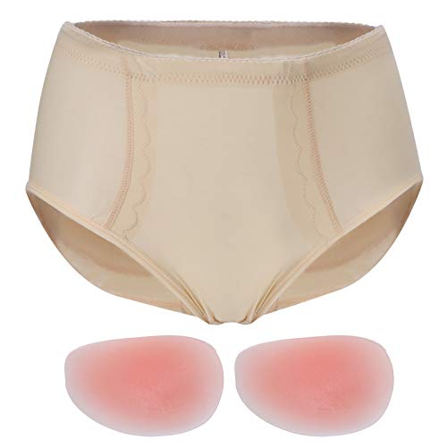 Silicone Womens Fake Buttock Briefs,Women Butt Pads Enhancer, Butt Lifter Padded Control for Women Push Up Panties make your hips more attractive and sexy, charming