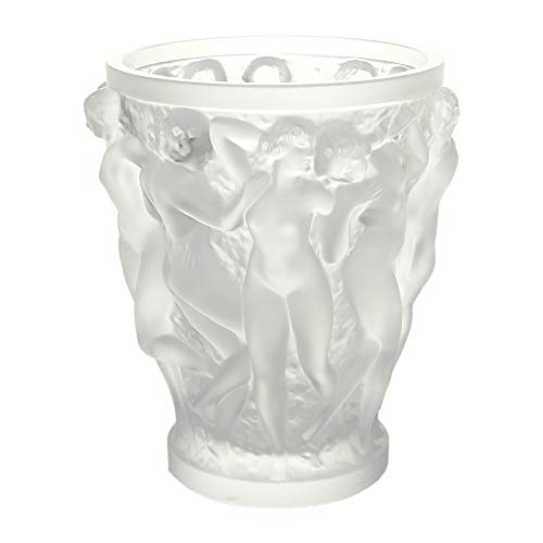 Lalique Crystal Clear Bacchantes Vase Small