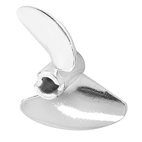 RC Boat Propeller, 35mm RC Boat 2 Blades Propeller Aluminium Alloy RC Marine Prop Boat Paddle Fit for FeiLun FT016 FT007 FT012 FT009 FT011 FT010 FT016 (Silver S)