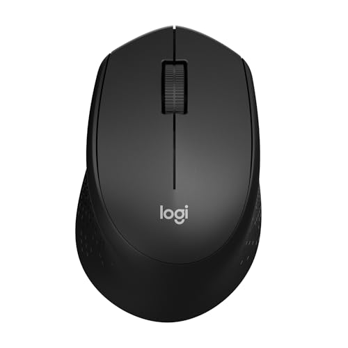 Logitech 910004905 M330 Silent Plus Mouse, 2.4 Ghz Freq/33 Ft Wireless Range, Right Hand Use, Black