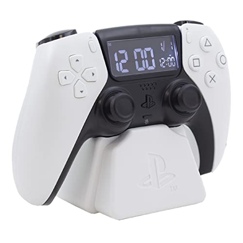 Paladone Playstation White PS5 Controller Alarm Clock, Officially Licensed Merchandise