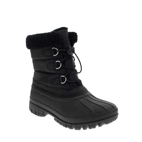Chooka Ladies Cold Weather Waterproof Snow Boot, Black, 6