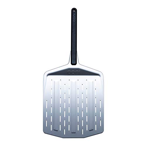 ooni 14” Perforated Pizza Peel – Metal Pizza Peel 14 Inch, Pizza Spatula Paddle, Lightweight Pizza Turning Peel with Long Handle, Pizza Oven Accessories, Pizza Tools, Rectangle Pizza Turner