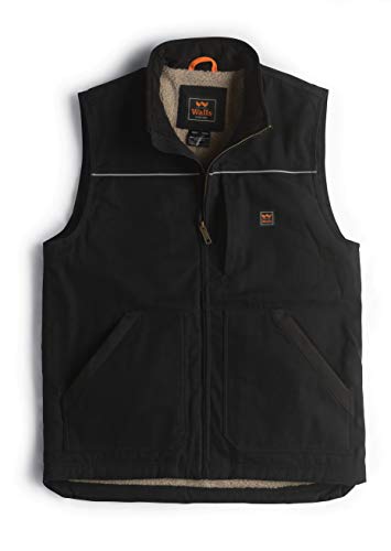Walls Men's Super Duck Lined Vest, Midnight Black, Medium