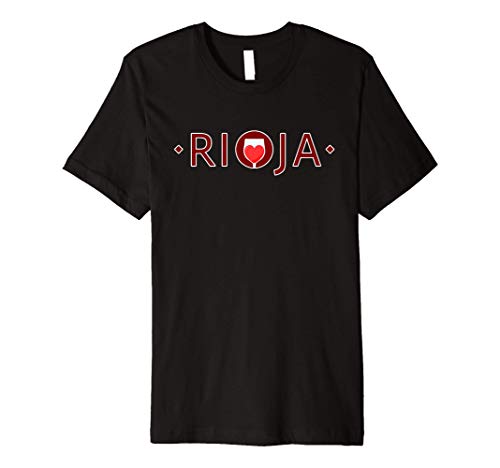 Rioja Wine Lover Heart in Glass Premium T-Shirt