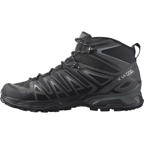 Salomon Men's X ULTRA PIONEER MID CLIMASALOMON WATERPROOF Hiking Boots for Men, Black / Magnet / Monument, 10.5