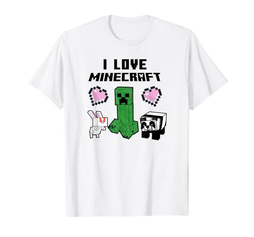 Minecraft Mob Group I Love Minecraft Poster T-Shirt