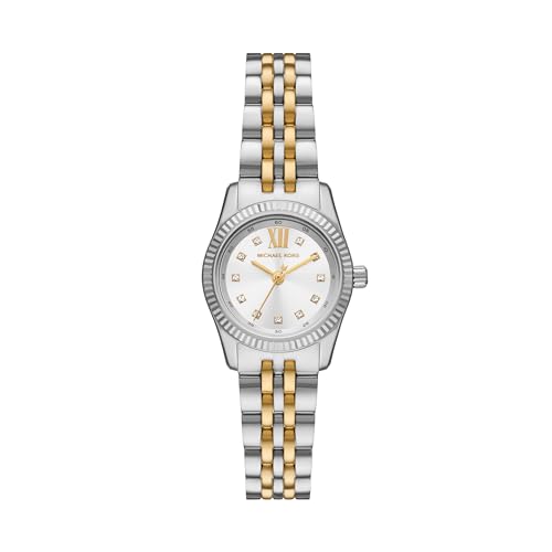 Michael Kors Women's Lexington Silver and Gold Two-Tone Stainless Steel Bracelet Watch (Model: MK4740)