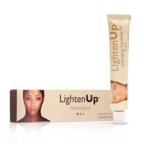 LightenUp Anti-Aging Skin Brightening Gel - 1 Fl oz / 30ml | Anti-Aging Cream, with Alpha Arbutin, Argan Oil, Vitamin C
