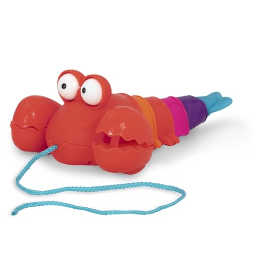 B. toys- Pull Along Lobster Toy - Waggle-A-Longs – Pinchy Pat- Developmental Toy- – Push or Pull –Walking Toy with String – Baby, Toddler, Kids – 18 Months +