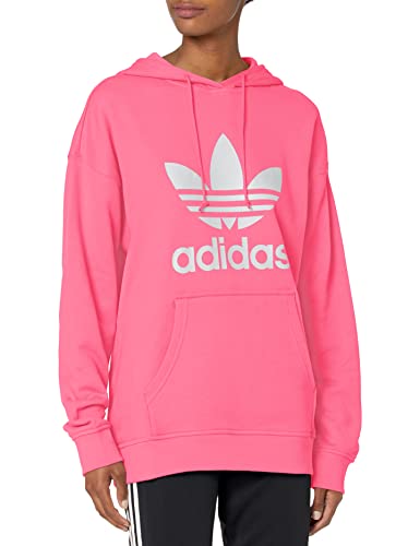 adidas Originals Women's Adicolor Trefoil Hoodie, Rose Tone, Medium