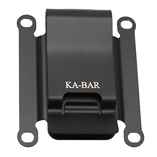 Ka-Bar Metal Belt Clip for TDI Knives, Black, Small