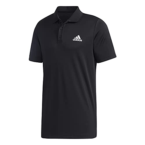 adidas Men's Designed 2 Move 3-Stripes Polo Shirt, Black/White, Medium