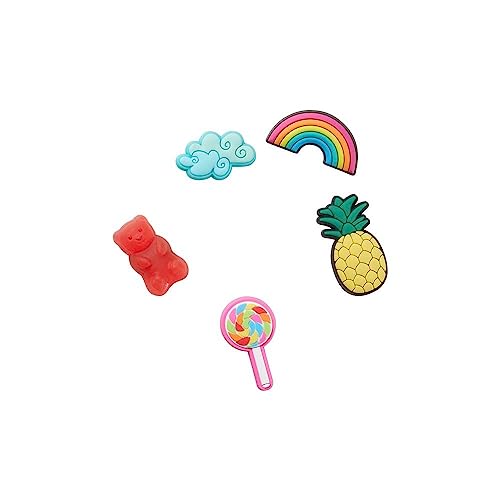 Crocs Jibbitz 5-Pack Summer Shoe Charms | Jibbitz for Crocs, Happy Candy, One Size