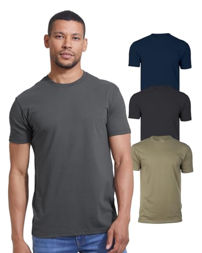 True Classic Tees | 3-Shirt Pack | Premium Fitted Men's T-Shirts | Crew Neck | Color 3-Pack