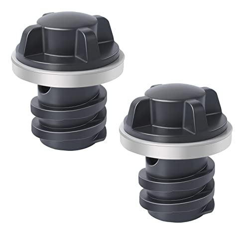 Poweka 2-Pack Replacement Drain Plugs for Yeti Coolers, Roadie, Tundra, and Tank Ice Buckets, Leak-Proof, Durable, Easy to Use