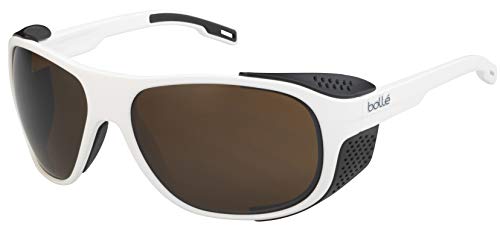 Bolle Graphite Sunglasses Matte White X Black Unisex-Adult Large