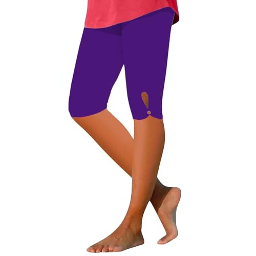 Generic Lightning Deals of Today Prime Todays Daily Deals Yoga Capris for Women Leggings for Petite Women Running Pants with Pockets for Women Wide Leg Workout Pants for Women Pants Womens Purple XXL