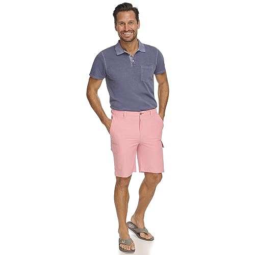 Margaritaville Men's Solid Amphib Cargo Short, Apricot, 38