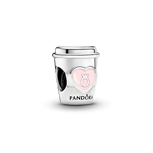 Pandora Jewelry Take a Break Coffee Cup Charm - Compatible Moments - Sterling Silver Charm - Mother's Day Gift with Gift Box