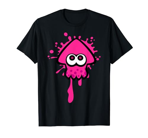 Nintendo Splatoon Pink Inkling Squid Splat Graphic T-Shirt T-Shirt