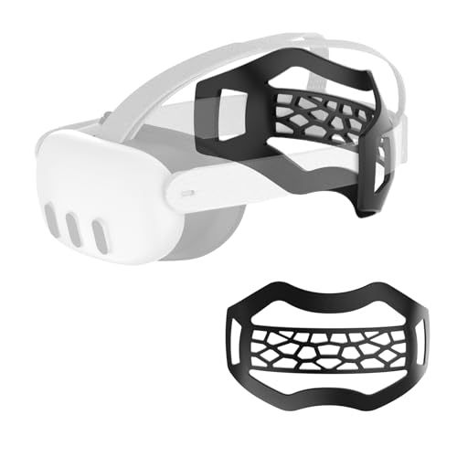 APEXINNO VR Head Strap Pad for Meta Quest 3 Quest 2 Headset Accessories, TPU Head Strap Cushion for Oculus Quest 3 / Vision Pro Original Head Strap, Bracket for The Back of The Head Headstrap