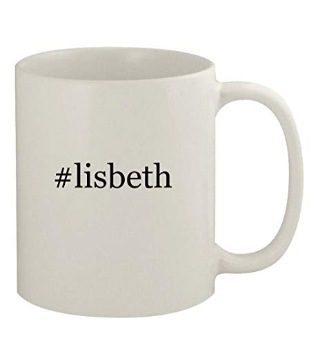 Knick Knack Gifts #lisbeth - 11oz Ceramic White Coffee Mug, White