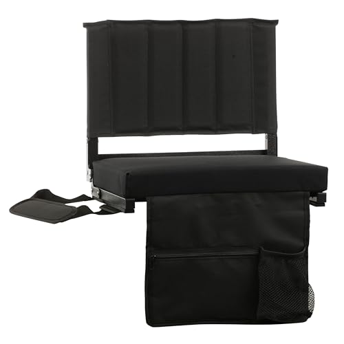 JST GAMEZ Stadium Seat for Bleachers with Back Support Bleacher Seat Stadium Seating for Bleachers Stadium Chair Includes Shoulder Straps Carry Handle and Cup Holder Choose Your Style