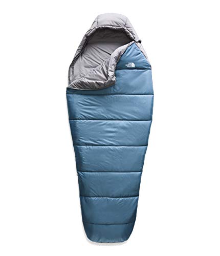 The North Face Wasatch 20F / -7C Backpacking Sleeping Bag, Aegean Blue/Zinc Grey, Regular-Right Hand