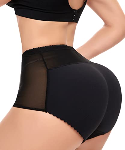 NINGMI Women Butt Lifter Shapewear Briefs Seamless Padded Hip Enhancer Underwear