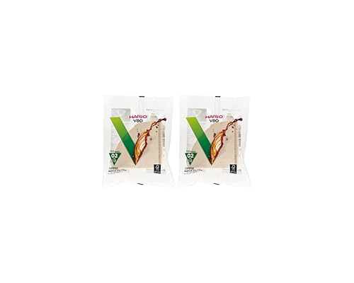 Hario V60 Paper Coffee Filter, Size 02, Natural, 200ct