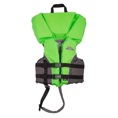 Stearns Kids Life Jacket, USCG Approved Type II Life Vest for Pool, Beach, Lake, & Boating; Comfortable Life Jacket with Heads-Up Flotation for Young Swimmers