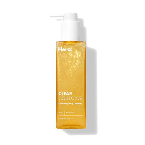 Clear Collective Exfoliating Jelly Cleanser - Gentle Daily Foam Facial Cleanser, Removes Oil and Dead Skin, Fragrance/Paraben Free, 5.07 fl oz
