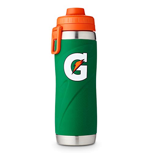 Gatorade Stainless Steel Sport Bottle, 26oz, Double-Wall Insulation, Green , 26oz (Pack of 1)