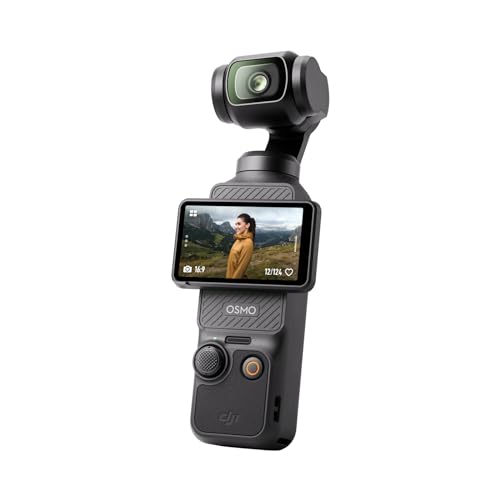 DJI Osmo Pocket 3, Vlogging Camera with 1'' CMOS & 4K/120fps Video, 3-Axis Stabilization, Fast Focusing, Face/Object Tracking, 2' Rotatable Touchscreen, Small Video Camera for Photography, YouTube