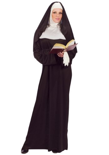 Fun World Womens Nun Mother Superior Adult Costume, Black