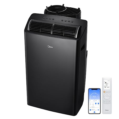 Midea Duo 12,000 BTU (10,000 BTU SACC) High Efficiency Inverter, Ultra Quiet Portable Air Conditioner, Cools up to 450 Sq. Ft., Works with Alexa/Google Assistant, Includes Remote