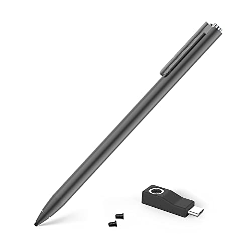 Adonit Dash 4, Multi-Device Stylus for iPad and Touchscreen, Duo Mode Active Digital Pencil with Palm Rejection, Compatible with iPad, iPhone, Android, and More- Graphite Black