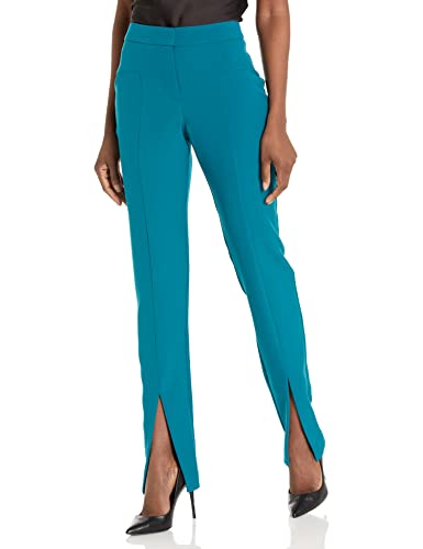 Trina Turk Women's Front Slit Pants, Borealis Blue, 8