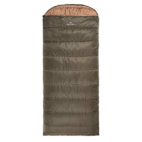TETON Celsius Regular, 0 Degree Sleeping Bag, All Weather Bag for Adults and Kids Camping Made Easy and Warm Compression Sack Included