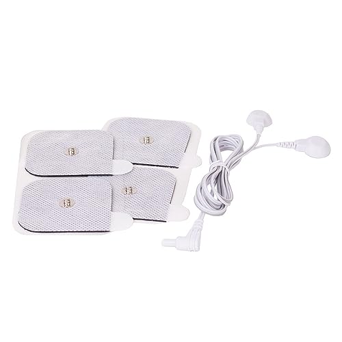 AccuRelief Universal TENS Unit Supply Kit - TENS Unit Pads and Lead Wires - for AccuRelief Single and Dual Channel TENS Devices and TENS Units with Snap Electrodes, 2 Count (Pack of 8) Electrodes.