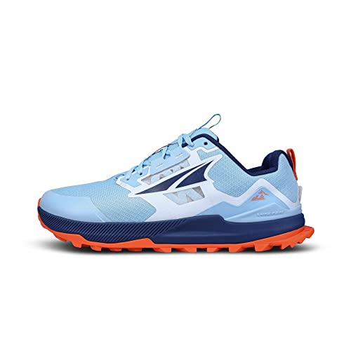 ALTRA Women's AL0A7R7G Lone Peak 7 Trail Running Shoe, Blue/Orange - 8 M US