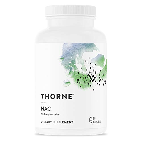 THORNE NAC - N-Acetylcysteine - 500mg - Supports Respiratory Health and Immune Function; Promotes Liver and Kidney Detox - 90 Capsules